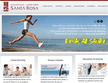 Tablet Screenshot of laboratoriosantarosa.com.br